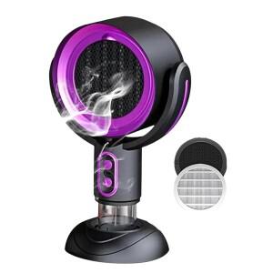 실내 흡연용 연기 팬 탈착식 및 세척 가능 필터 휴대용 팬 정수기 B