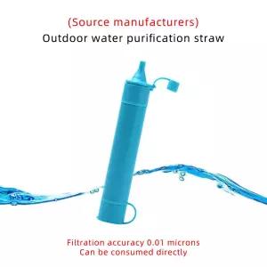 야외 정수기 캠핑 하이킹 긴급 생활 휴대용 정수기 정수 필터 스트림 호수 야외 캠핑에 적합