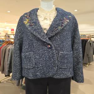 [AK수원점]  해링본 울 해치 마이카라 재킷 B234WJ3060