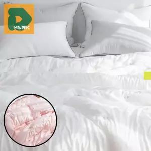 화이트차렵이불 침실 체리 화이트 숙면 싱글 베개 면소재 셀프 세트 깔끔 침구 싱글침대 자수 이불세트