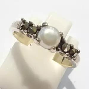 [블루케이] A급엔틱미니 담수진주 원석반지210711-18n