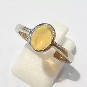 [셀러허브 패션][블루케이] AA급미니 밀크오팔 원석 반지 210603-11n