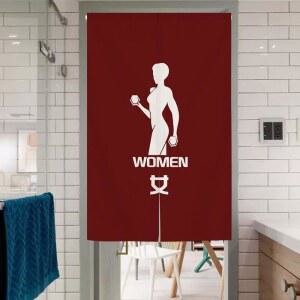 헬스장 가림막 탈의실 샤워실 샤워장 가리개 천 노랭 화장실 노렌