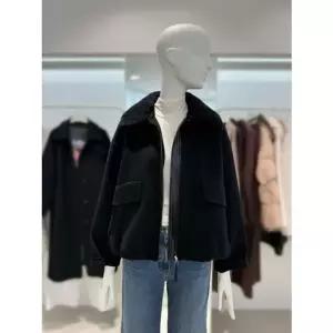 [갤러리아] [25겨울] 핸드메이드 퍼 카라 집업 숏코트 (Z254MSG506)