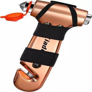 이아더 창문 차단기 안전벨트 커터 3-in-1 비상 탈출 도구 자동차 안전 망치 자동차용 차량 전기 도금 금