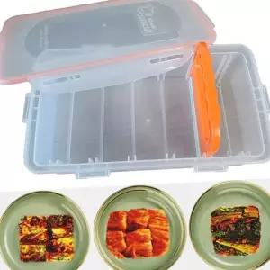 김치 자르미 밀폐형 김치전용 직사각 김치 보관 용기 절단 주방 포기 스테인레스 실리콘 컷팅기 일체형