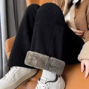 [라일리여성의류] Rly 하이엔드 여성융기모바지여자솜바지 융털바지 프리미