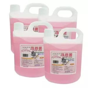 크린폼 4리터x4통 거품비누액 대용량 거품비누