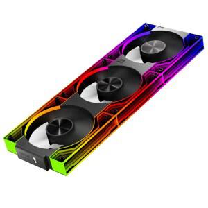 컴퓨터 케이스 및 360mm AIO 쿨러에 적합한 ICOLER PC 팬 JM-V3 120 인피니티 미러 모듈 데이지 체인 120mm ARGB PWM 트리플