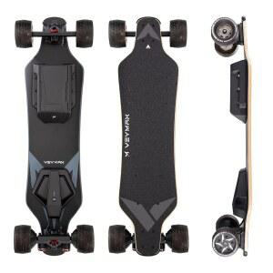 원격, 29mph 최고 속도, 1100W 허브 모터, 성인 및 청소년 초보자를 위한 전기 롱보드가 장착된 베이맥스 X4/세주르 스케이트보드