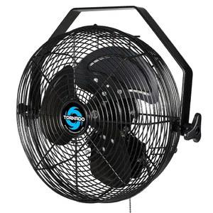 상업용, 산업용, 주거용, TEAO 모터 3단 1650 CFM 6.6 FT 코드 cETL 안전 목록에 포함된 토네이도 12인치 실외 등급 IPX4 방수 고속 금속 산업용 벽걸이