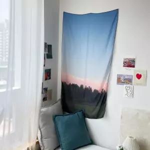 대형 쉬폰 패브릭 포스터 V1 [행잉 창문 벽 가리개 커튼 가림막천 벽장식 인테리어 소