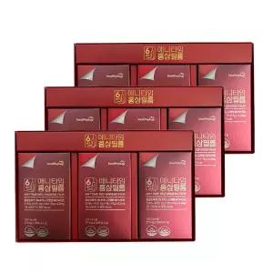 헬씨허그 애니타임 홍삼필름 6년근 면역력 진세노사이드 4.2mg 선물세트 60매, 3개