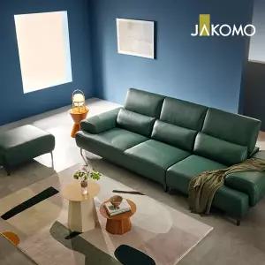 [무이자60][자코모] 비엔토 하이 4인 기능.성 슈렁큰 천연면피 소가죽 소파+스툴