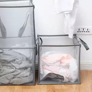 이동식 세탁 빨래 함 바구니 접이식 벽걸이 매쉬 햄퍼