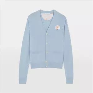 메종키츠네 올림피아 르탕 플라워 폭스 패치 가디건 JM00570KT1036 P411