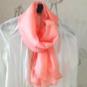 부드러운 린넨 면스카프 롱스카프 180x50cm 피치색상 WFJTOTB