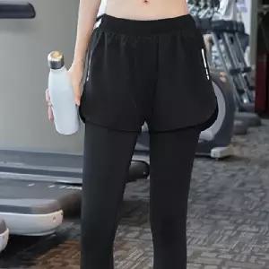 레깅스 여자 반바지 타이즈 팬츠 운동복 일체형 투인원 운동복 반바지 여자