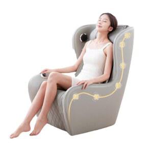 휴대용 리클라이너 안마의자 그레이 전동 소형 라이트 어깨 자동 1인용 휴게실 리갈 베드