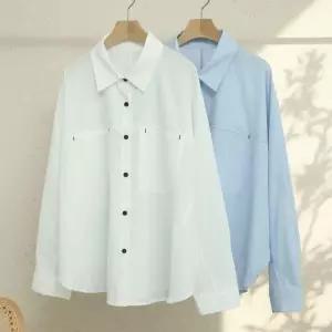 [다잇템] 여자 캐쥬얼 클래식 출근룩 만능 데일리 셔츠