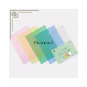 문서 사무용품 반투명 클리어 파일 바인더 L홀더 소량의서류 정리정돈 파스텔톤 A4 10개입 박딜