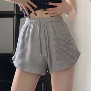 여자 여름 허리밴딩 트레이닝 숏팬츠 리브드 짧은 반바지 5색 (WFJNGK7)