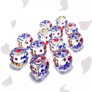 투명 주사위 아크릴 육면체 다이스 보드게임 테이블게임 숫자놀이 파티게임 가족놀이