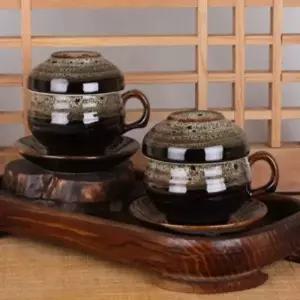[콩심팥심]다기잔 이중시유 다기세트 이천도자기 전통찻잔 부부 다기잔
