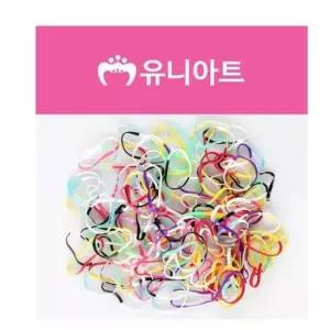 유아 칼라 고무줄 투톤 유아머리끈 머리끈