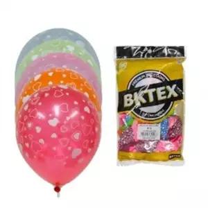 WL (PC) 25cm 펄 하트전체인쇄풍선 혼합(50입)