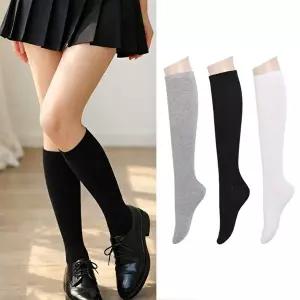 [모든GO]여성 니삭스 반양말 무릎 양말 니삭스 양말 3종세트
