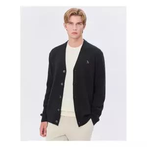 헤지스 남성 스테디셀러 블랙 짜임 울혼방 가디건 WHSW4D203BK 378041
