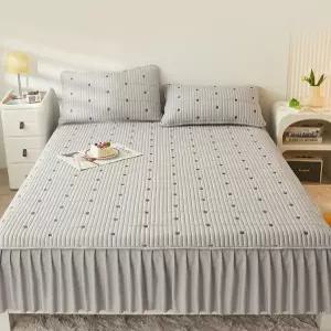 공주풍 레이스 침대 커버 숏 프릴 베드 스커트형 라지킹