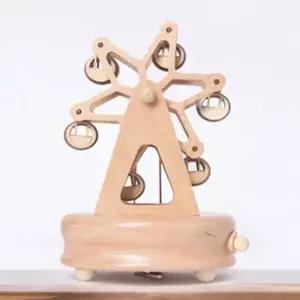 태엽 CCT415W1 우든오르골 움직이는 대관람차 원목 뮤직박스