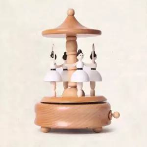 태엽 JTS830T9 우드오르골 춤추는 발레리나 원목 뮤직박스