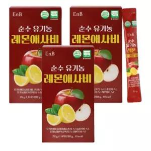 EnB 순수 유기농 레몬 애사비 스틱 발효 사과초모식초 14포, 3개