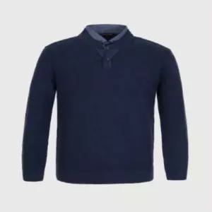 웰메이드 중년 데일리 출근룩 겨울 이중카라 니트 MIEBP4W920156 추천 인디안