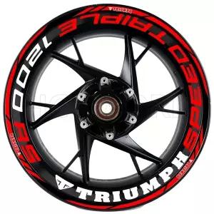 호환   휠 허브 휠 림 스티커 반사 스티커 Triumph Speet Triple 1200rs