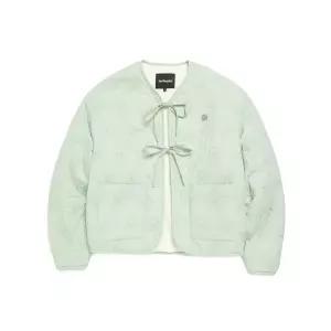 마크곤잘레스 MARK GONZALES 우먼즈 클러브 심볼 퀼팅 리본 포인트 자켓 - MINT Z254WJP520069 409965