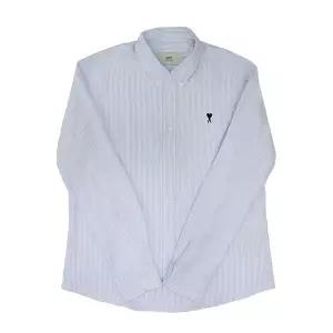 아미 스몰 하트 로고 남성 셔츠 HSH763 CO0087 475