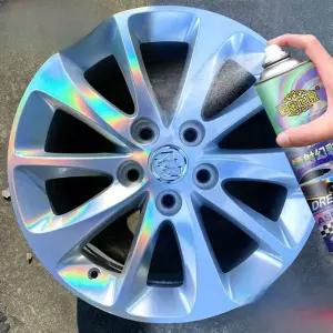 홀로그램 스프레이 도색 도금 색깔 래핑 휠 크롬 실버 컬러