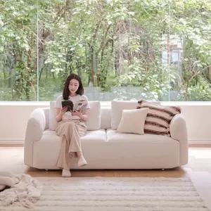 바네 아쿠아 3인 패브릭 소파