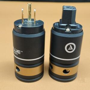 독일 VIABLUE T6S 순수 구리 금도금 미국 표준 전원 플러그 HIFI 오디오 블렌더