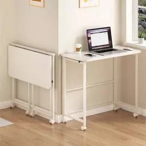 바퀴달린 접이식책상 슬림 이동식 보조 컴퓨터 테이블 탁자