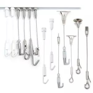 무타공 천장 슬림 경사 몰딩 레일 와이어 액자 걸이