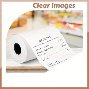 57*37mm 2 1/4 X 50 감열지 영수증 용지 모든 Clover Flex POS 금전 등록기 신용 카드 단말기용