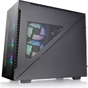 써멀테이크 디바이더 500 TG 블랙 컬러 ARGB ATX 미드 타워 강화 유리 컴퓨터 케이스 120mm 5V 전면 팬 3개