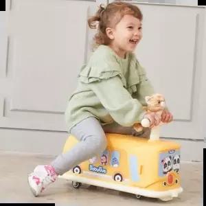 슉바이크 유아 실내 붕붕카 무소음 롤링카 승용완구 레몬