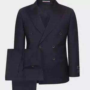 [롯데백화점]본 봄/가을 이태리 수입원단  피크드 스트라이프 더블수트 BN4SJA036NY_BN4SPA136NY