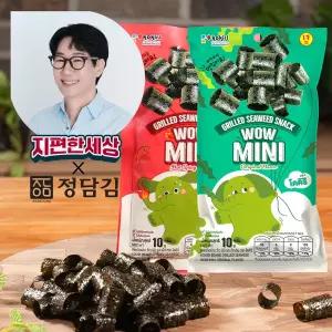 [정담김] 지석진 김스낵 와우 미니롤 10봉 (오리지널5+핫스파이시5)
